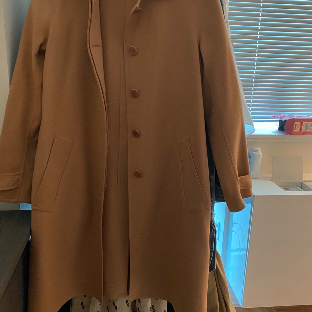 Theory Pink/Tan 3/4 Length Tailored Jacket, XS(P)